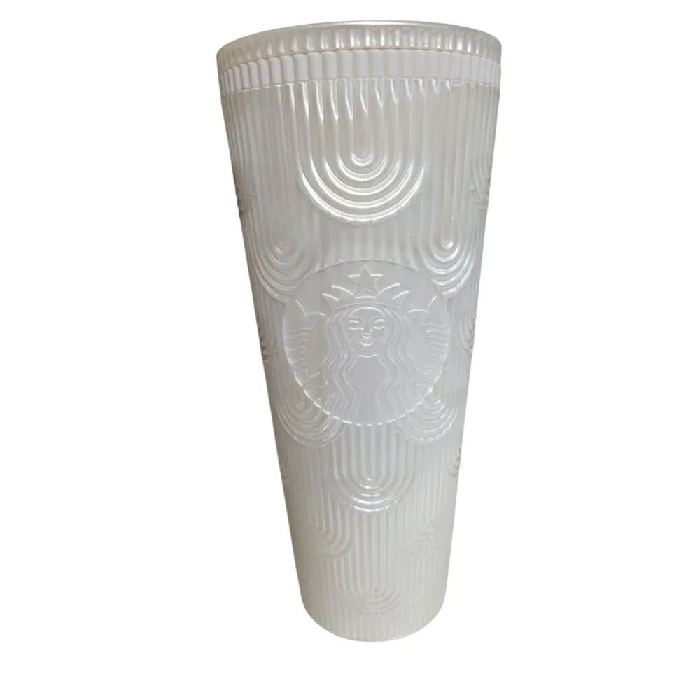 Lot of 5 Starbucks 24 Oz Tumblers No Straws 2024 2023 2022 Mermaid Holiday